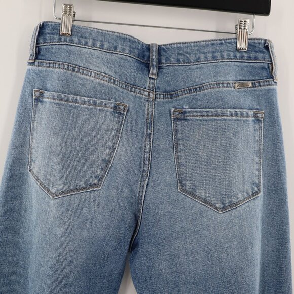 Kancan Marley High Rise Slim Straight Jeans Women 9/28 Blue Work Casual Chic Mod - Picture 16 of 16